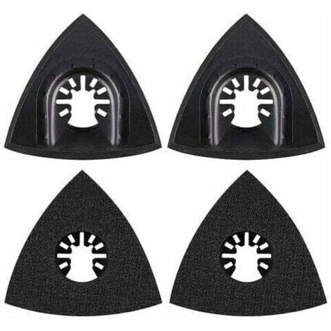 Almohadilla de lijado Ulisem4Pcs de 80 mm, accesorios multiherramienta para almohadilla de fijación, cuchilla multiherramienta, accesorios para herramientas oscilantes, herramientas eléctricas, herram (1/4)