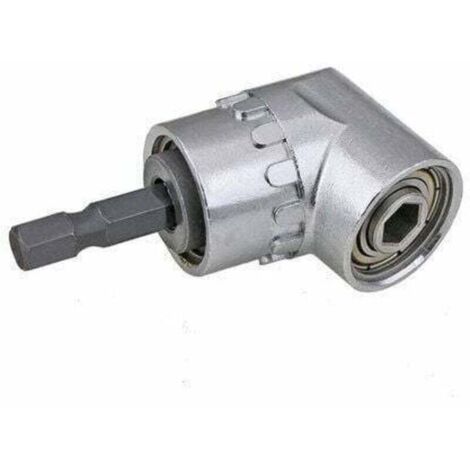 Taladro atornillador inalámbrico Ulisem de 105 grados, potente mandril magnético de 6,35 mm, vástago hexagonal plateado (1/4)