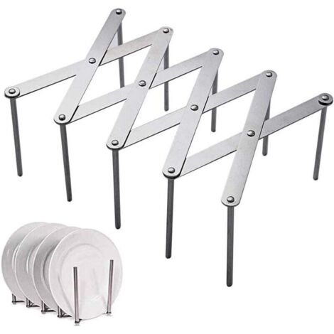 Soporte ajustable para tapa de olla de acero inoxidable Ulisem, soporte expandible multifunción para tapa de olla, organizador de tapa de olla, herramientas de cocina para preparar (1/4)