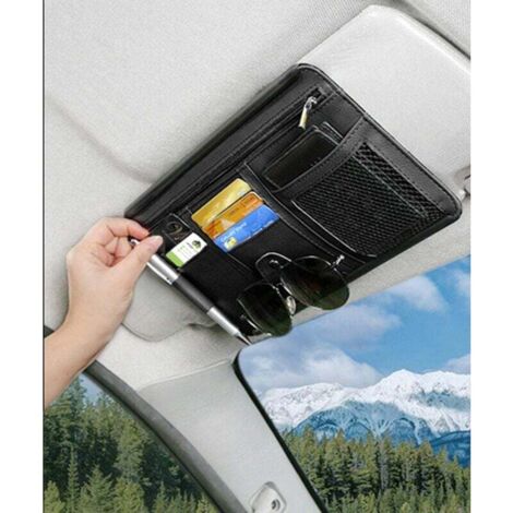 Organizador de parasol UlisemCar, bolsillo de almacenamiento para accesorios interiores de coche, para camioneta y SUV (1/4)