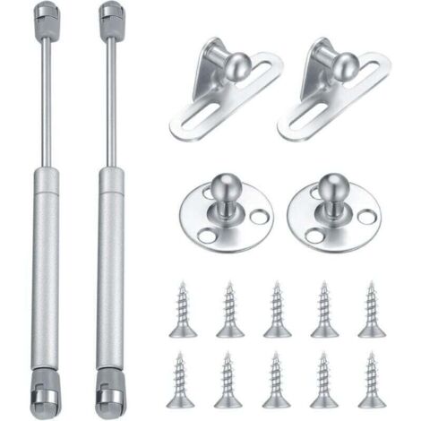 Resortes de gas hidráulicos Ulisem (paquete de 2) - 100 Nm/10 kg - Accesorios para resortes de compresión - Bisagras de cierre suave - Para puertas de muebles