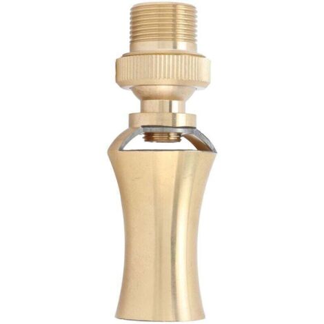 Boquilla para fuente de agua de cedro UlisemBrass Ice Tower, cabezal rociador ajustable, aspersor para estanque, rosca hembra G1/2, rosca macho G3/4 de 25 mm