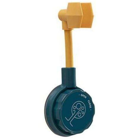 Soporte de ducha giratorio Ulisem360°, universal, para pared, para baño (azul) (1/3)