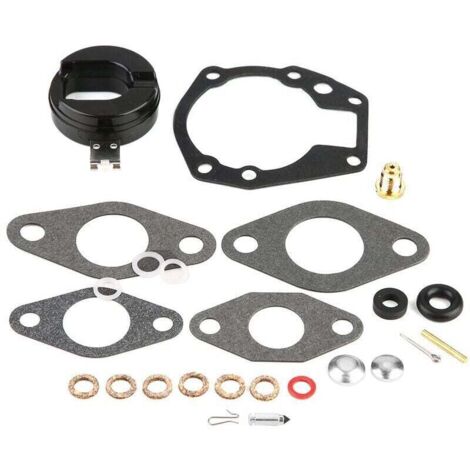 Kit de reconstrucción de carburador Ulisem, 25 piezas, repuesto para carburador 439071 0439071, junta de carburador Johnson, carburador Johnson Evinrude 6 (1/4)