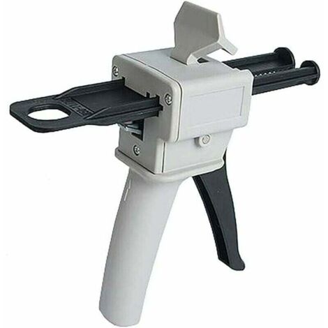 Pistola dispensadora de epoxi Ulisem de 50 ml, pistola de pegamento epoxi AB con mango aplicador para mezclar pegamento, proporción 1:1 (pistola) (1/4)