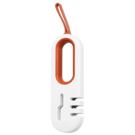 Afilador de cuchillos y tijeras portátil Ulisem 4 en 1, afilador manual profesional de 4 etapas para cuchillos de cocina (1/4)