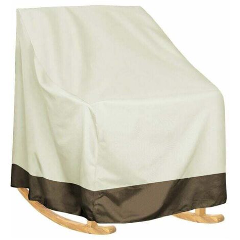 Funda para taburete UlisemFurniture, impermeable, para mecedora individual de jardín, antisuciedad y anticenizas, de una sola pieza. (1/4)