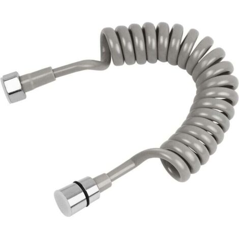 Manguera de ducha telescópica Ulisem, manguera de resorte para baño de 2 metros, manguera espiral de acero inoxidable, manguera larga para rociador, inodoro, bidé y grifo.