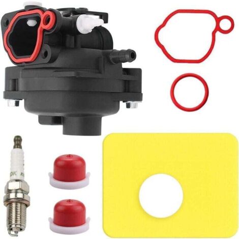 Carburador para cortacésped Ulisem 799583 para motores Briggs & Stratton 300E, 450E, 500E, OVH, 125 cc, 140 cc, series 08P502 y 09P602. Reemplaza 591160, 595656, 591979 y 593261. (1/4)