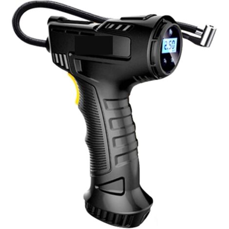 Inflador de neumáticos Ulisem para coche, portátil, con cable, accesorios para coche, con manómetro digital, luz LED y apagado automático, para coche y motocicleta.
