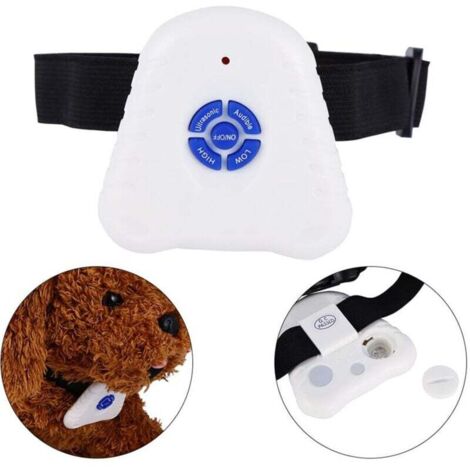 Collar de entrenamiento antiladridos recargable Ulisem, collar de entrenamiento vibratorio para perros pequeños, medianos y grandes, sensibilidad y fuerza ajustables (1/4)