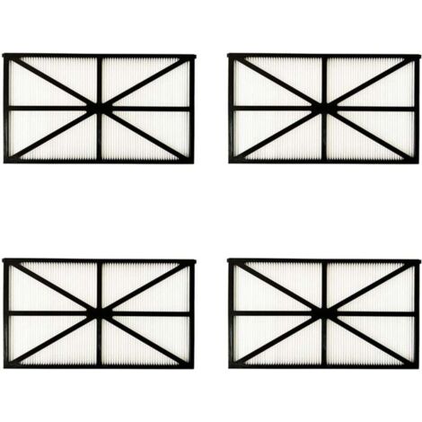 Paquete de 4 paneles de filtro Ulisem para robot Tiger Shark - RCX70101PAK2 - Negro (1/3)