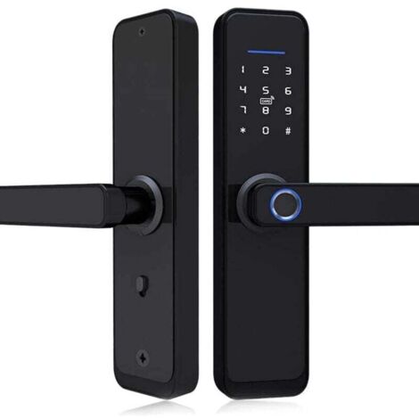 Serrure Connectée SimpliSafe SSLK1 – Clavier PIN, Noir Obsidienne, Compatible Alexa/Google
