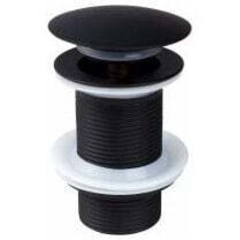 UlisemBonde de Lavabo Noir sans Trop Plein, Bonde de Lavabo Pop Up Universel Anti-Blocage Résistant à la Corrosion Bonde de Vidage Laiton Automatique (1/4)