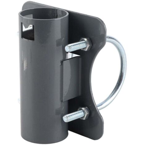 UlisemSupport de poteau d'antenne rectangulaire 30 mm-50 mm, adaptateur de support universel réglable en U, support de montage d'antenne sur toit compatible avec l'antenne parabolique rectangulaire V2 (1/4)