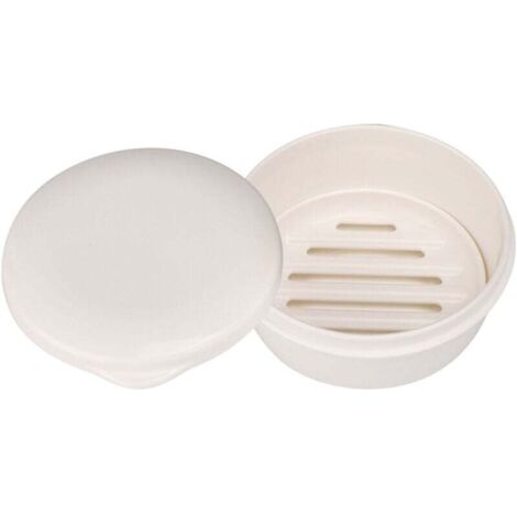 UlisemPorte-Savon, Récipient à Savon de Voyage avec Couvercle, Boîte à Savon Ronde Compacte Portable avec Plaque de Vidange pour la Maison, Le Camping, la Salle de Sport (1/4)