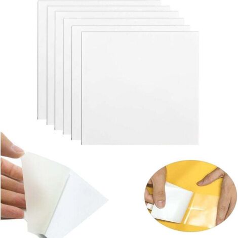 UlisemKit de réparation 6PCS gonflables auto-adhésifs en TPU imperméable pour piscine gonflable, Convient pour les jouets gonflables, les matelas pneumatiques, les piscines flottantes-8.8cm8.8cm (1/4)