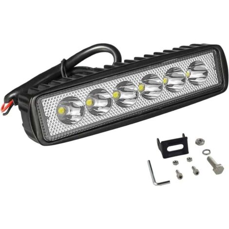 Ulisem1 Pcs Phare LED, 6 Pouces 18W Projecteur Barre LED 12v pour Moto Voiture Camion SUV Bateau (1/4)