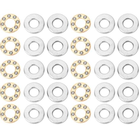 Ulisem10 pcs Roulements à Billes Poussée Roulement à Billes de Haute Précision en Acier Plat Roulements Fixés pour la Fabrication de Machines(F4-9M 4x9x4mm) (1/4)
