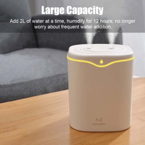 Humidificateur D'Air Bébé Maxcio 3,5L - Remplissage Par Le Haut Facile à Nettoyer, Silencieux 28dB, Diffuseur D'Arômes Et Lumières Colorées Pour Chambre