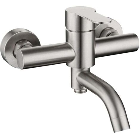 UlisemRobinet mitigeur de douche, plage d'installation : 13-17 cm, surface brossée, système de salle de bain Maison et jardin Bricolage (1/4)