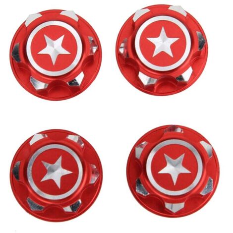UlisemTraxxas Summit X-MAXX RC Kit d'écrou de roue en métal 17 mm Rouge (1/4)