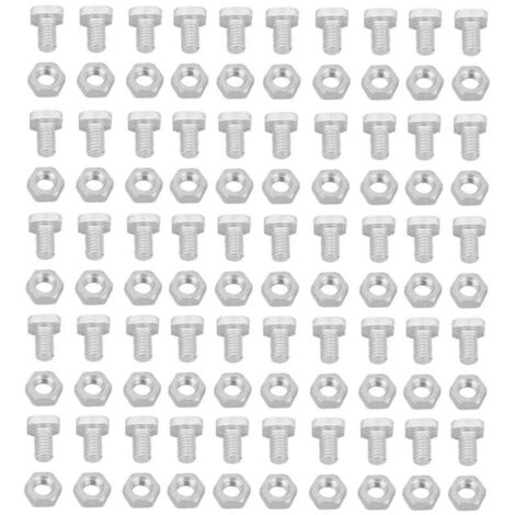 Ulisem50 écrous en aluminium 50 boulons ensemble d'accessoires pour outils de serre (1/4)
