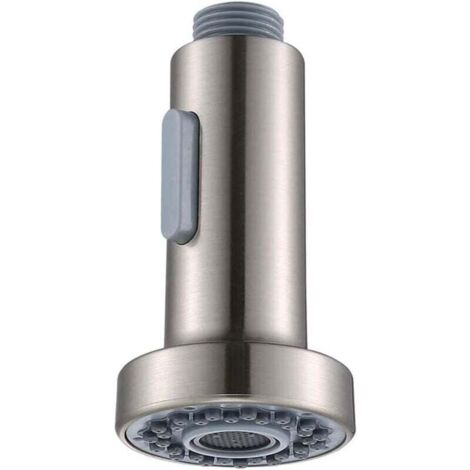 Ulisem1 pc Pommeau de douche de remplacement pour robinet de cuisine en argent, bec de robinet de cuisine (1/4)