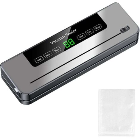 UlisemMachine à emballer sous vide compacte et rapide pour la conservation des aliments. Modes de scellage sec et humide. Coupeur intégré. Nettoyage et rangement faciles. (1/4)