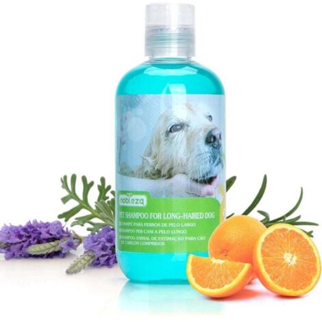UlisemShampoing pour chien à poils longs, shampoing pour chien sensible aux démangeaisons et aux odeurs, sans phtalate, sans parabène, parfum lavande et agrumes 250 ml (1/4)