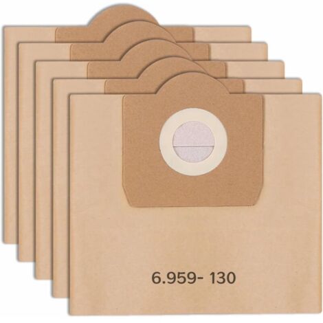 Ulisem5PCS Sacs d'aspirateur pour Kärcher, Sacs Droits Aspirateur pour Karcher WD3/MV3/ WD 3 Premium (1/4)