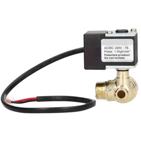 UlisemÉlectrovanne électrique AC/DC 220V, avec Clapet Anti-retour, électrovanne Silencieuse pour Accessoires de Pompe de Compresseur D'air OTS (1/4)