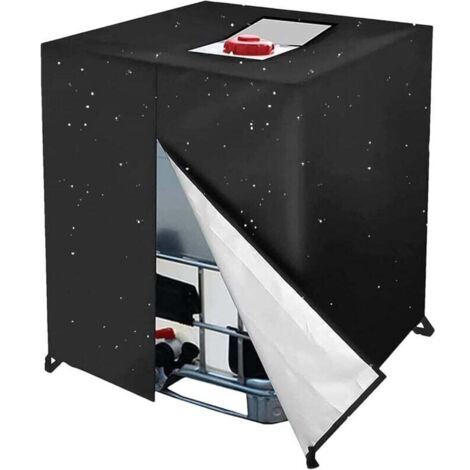 UlisemHousses de réservoir d'eau – Tonneau d'eau, pare-soleil extérieur 1000 L Protection imperméable pour réservoir d'eau de jardin, tonneau de pluie, résistant aux déchirures 420D épais pour réservo