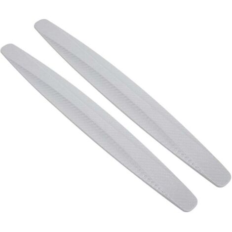 UlisemLot de 2 films de protection pour pare-chocs de voiture, bandes d'angle autocollantes en fibre de carbone pour protection de carrosserie (1/4)