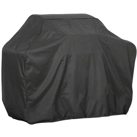 UlisemHousse Barbecue, Bâche Résistante de 210D Oxford Protection BBQ à Gaz, Couverture de Grill Anti-Vent/Anti-UV/Anti-l'eau/Anti-l'Humidité/Antipoussière 19071117CM Noir (1/4)