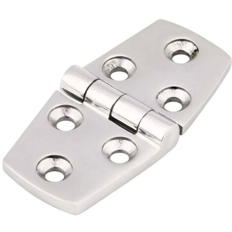 UlisemCharnière de porte affleurante en acier inoxydable pour porte de cabine de bateau marin 76 x 38 mm (1/4)