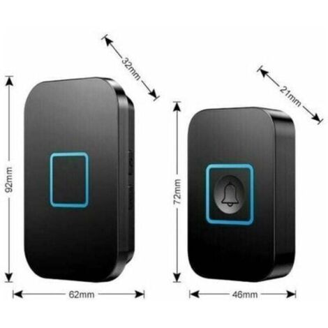 UlisemSonnette sans fil, ensemble de sonnette sans fil, portée de 400 m ...