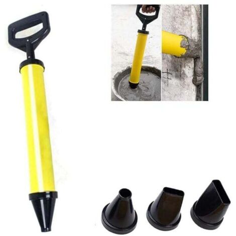 UlisemPistolet à calfeutrer pointeur,Pistolet à joints pour mortier et mortier avec pompe à mortier et 4 buses (1/4)