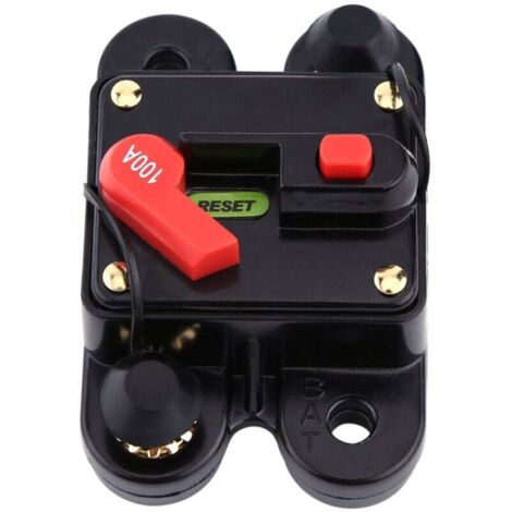 Disyuntor Manual 20A Para Audio Coche/barco | Reemplaza Fusibles | Protección Sobretensiones 12-24V