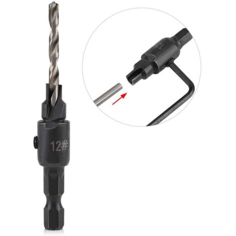 Juego De Brocas Para Metal Neiko 5 Piezas – Vástago Hexagonal 1/4”, Acero HSS M2, Tamaños De 3/32” A 5/16”