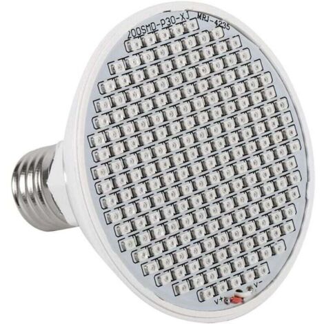 Lámpara de cultivo de plantas E27 de 24 W, 85 V-265 V, 200 LED, para hidroponía acuática con ángulo de haz de 120 grados. Jardín › Jardinería › Equipos para invernaderos y plántulas › Lámparas › (1/4)