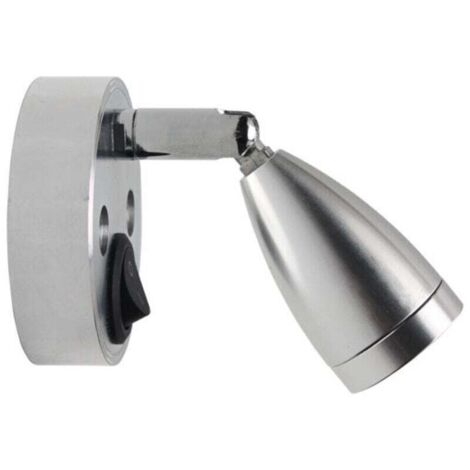 Lámpara de pared LED flexible de 12 V, luz de lectura, luz para cuadros, para interior de coche, caravana, remolque, lámpara de noche (blanco frío) (1/4)