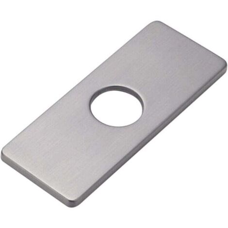 Placa de orificio para fregadero de cocina para grifo de baño, lavabo, roseta de grifo de níquel cepillado (1/4)
