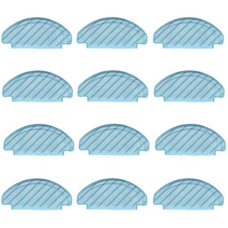 Paños de limpieza (12 piezas) compatibles con los robots aspiradores Ecovacs Deebot Ozmo 920/950/T5/T8/T8 AIVI/T8 Max/N7/N8+/N8/N8 Pro/T9/T9max/T9 Power (1/4)