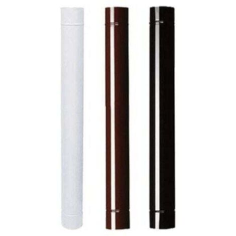 Tubo de estufa esmaltado blanco de 100 cm x 10 mm (1/2)
