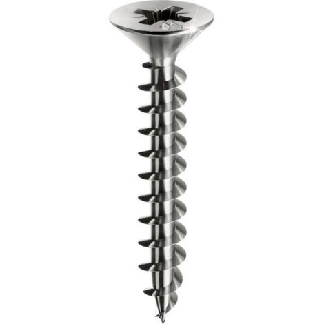 Tornillos de acero inoxidable para tarima, panelvit, cabeza avellanada, accionamiento PZ - Diámetro: 5 mm - Rosca: Completa - Longitud: 50 mm (1/3)