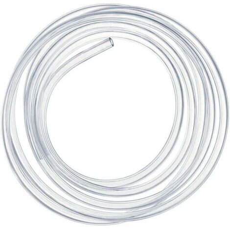 Manguera de presión transparente de 10 metros, tubo flexible de PVC de 10 x 12 mm (1/4)