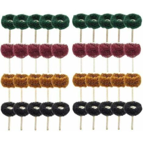 40 discos abrasivos de pulido de 25 mm para herramienta rotativa Dremel (1/4)