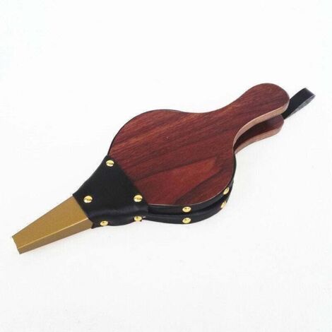 Fuelle para chimenea vintage, soplador de leña, fuelle para chimenea de interior, soplador de leña, 30,5 x 12,5 cm para barbacoa, fuelle para exterior, picnic (1/4)