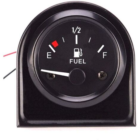 Indicador de nivel de combustible digital de 52 mm, universal, 12 V, con luz blanca (1/4)